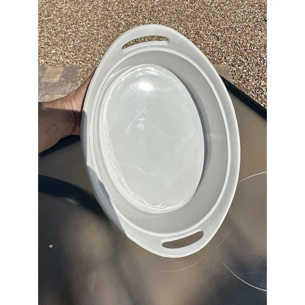VTG Corning Ware French White 2.5 Qt/2.3 L Casserole Dish Handles With Lid